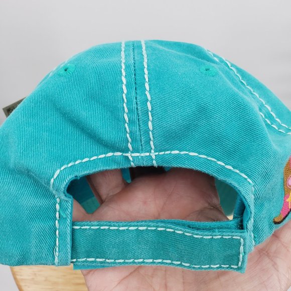 KBETHOS Cowgirl At Heart Distressed Ball Cap Hat - Picture 4 of 6